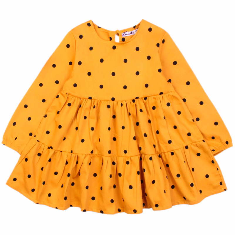 картинка ЧЗ Платье для девочки 3-7 лет 100% Хлопок BONITO KIDS/OP1678(ЧЗ)/уп.5шт./меш.375.шт. от BonitoKids