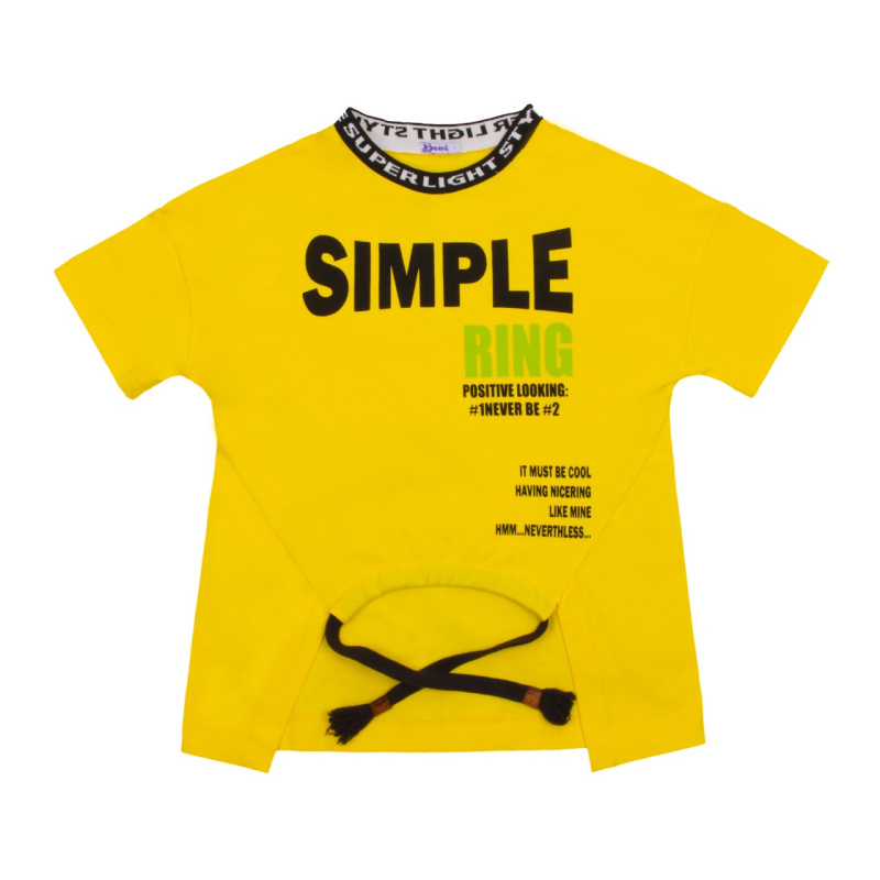 картинка БГ_ЧЗ Футболка для девочки 7-11 лет 95% хлопок, 5% эластан BONITO KIDS/OP1433(ЧЗ)/ 5 шт./меш.425 шт от BonitoKids