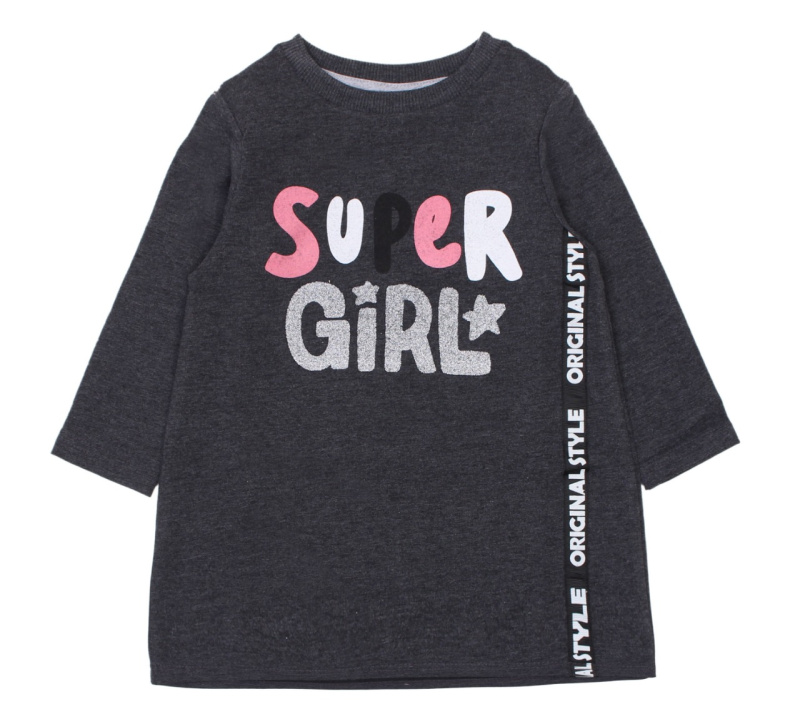 картинка ЧЗ Туника для девочки 3-7 лет 65% хлопок, 27% пэ, 8% эластан BONITO KIDS/OP1241(ЧЗ)/уп.5шт./меш.320шт. от BonitoKids