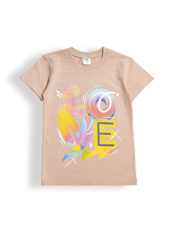 картинка КГ Футболка для девочки 5-8 лет 100% хлопок DIAS KIDS/DK0002D/уп.4шт./меш.800шт. от BonitoKids