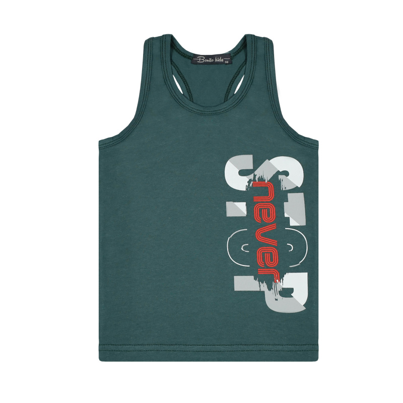 картинка БГ_ЧЗ Майка для мальчика 3-7 лет 95% хлопок, 5% лайкра BONITO KIDS /BK1619M(10-24)(ЧЗ)/уп.5шт./меш.900шт. от BonitoKids