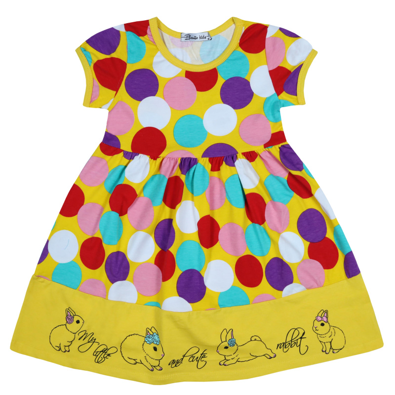 картинка БГ_ЧЗ Платье для девочки 3-7 лет 92% хлопок, 8% лайкра BONITO KIDS/BK1437P(01-23)(ЧЗ)/уп.5шт./меш.350шт. от BonitoKids