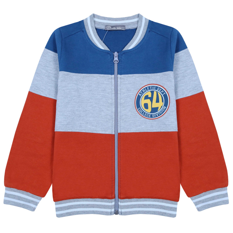 картинка КГ_БГ Бомбер для мальчика 5-8 лет 100% хлопок BONITO KIDS/BK1722B/уп.4шт./меш.300шт. от BonitoKids
