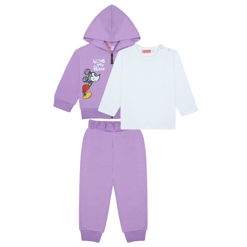 картинка КГЛ_БГ Комплект для детей (бомбер, штаны и кофточка ), 1,5-4 лет, 100% хлопок, BONITO KIDS/BK5440KP(01-23)/уп.4шт./меш.120шт. от BonitoKids