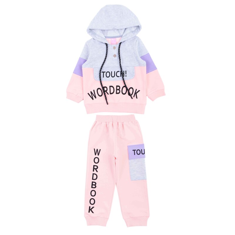 картинка ЧЗ Комплект для детей (худи и брюки), 1,5-4 лет, 65% хлопок, 27% полиэстер, 8% эластан, BONITO KIDS/OP1862(ЧЗ)/уп.4 шт./меш.160шт. от BonitoKids