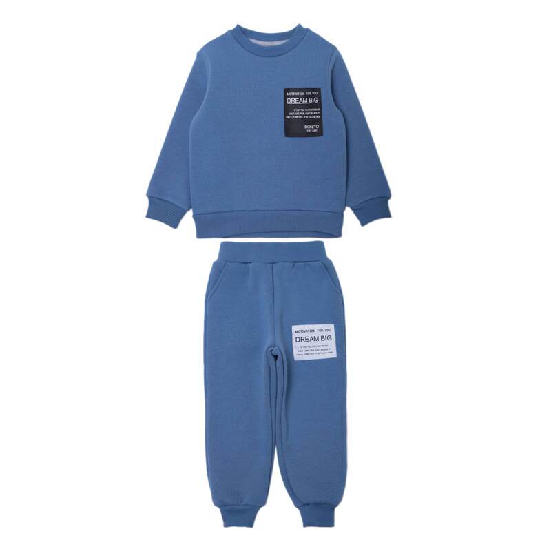 картинка ЧЗ Комплект для мальчика (свитшот и брюки) 3-7лет 80% хлопок, 20% полиэстер BONITO KIDS/OP1906(ЧЗ)/уп.5шт./меш.90шт. от BonitoKids