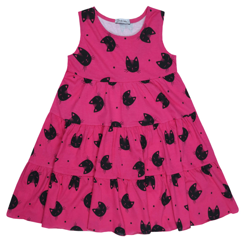 картинка БГ Платье для девочки 7-11 лет 100% хлопок BONITO KIDS/BK1759P(02-23)/уп.5шт./меш.275шт. от BonitoKids