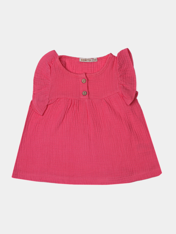 картинка ЧЗ Платье для девочки 1-3 лет 100% хлопок BONITO KIDS/OP1965(ЧЗ)/уп.4шт./меш. 440шт. от BonitoKids