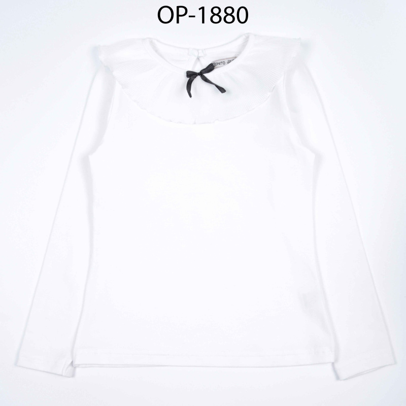 картинка ЧЗ Кофта для девочки 8-12 лет 95% хлопок 5% эластан BONITO KIDS/OP1880(ЧЗ)/уп.5шт./меш.370шт. от BonitoKids