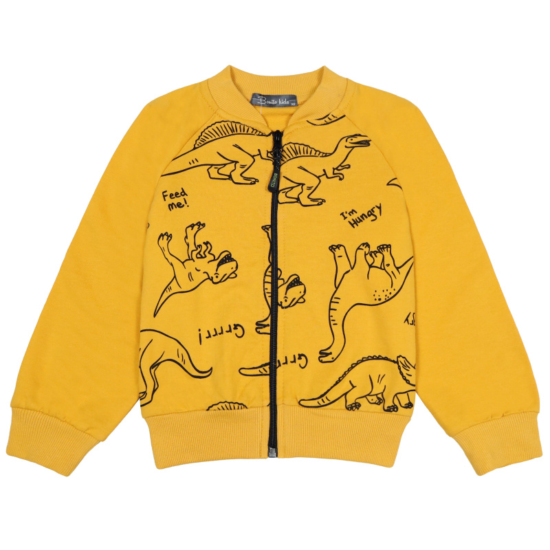 картинка БГ_ЧЗ Бомбер для мальчика 3-7 лет 100% хлопок BONITO KIDS/BK1795B(07-24)(ЧЗ)/уп.5шт./меш.300шт. от BonitoKids