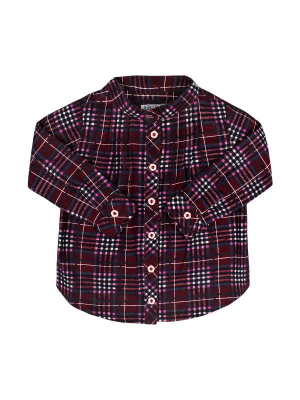 картинка КГ Рубашка для девочек 2-5 лет 100% хлопок BONITO KIDS BONITO KIDS/BK541T/уп.4шт./меш.336шт. от BonitoKids