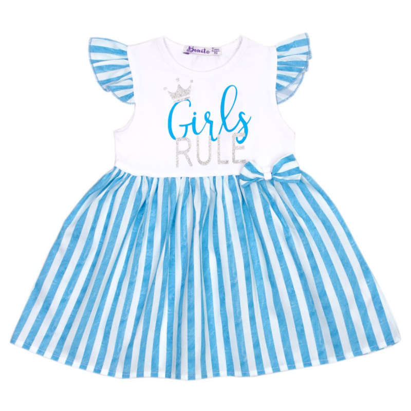 картинка ЧЗ Платье для девочки, 2-6 лет, 95% хлопок, 5% эластан, BONITO KIDS/OP1672(ЧЗ)/уп.5шт./меш.625шт. от BonitoKids