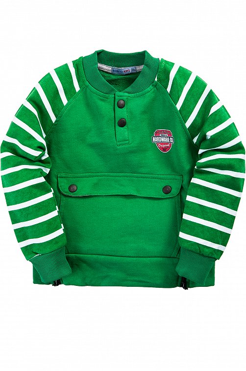 картинка ЧЗ Бомбер для мальчика 4-8 лет 100% хлопок BONITO KIDS/BK825M(ЧЗ)/уп.5шт./меш.200шт. от BonitoKids