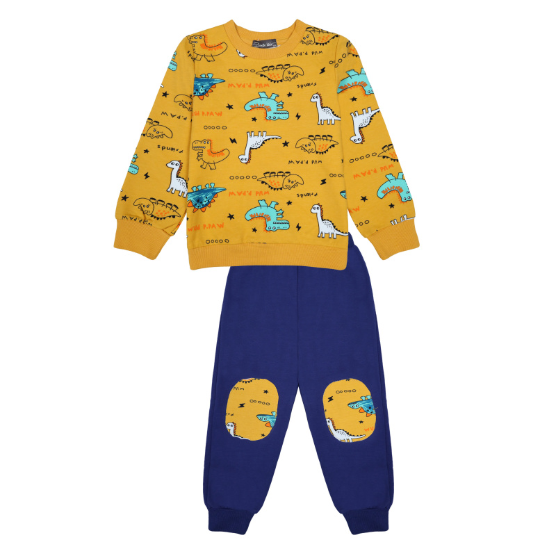 картинка БГ_ЧЗ Комплект для мальчика (кофта,брюки),1-4 лет, 92% хлопок 8% лайкра, BONITO KIDS/BK1725KP(01-23)(ЧЗ)/уп.4 шт./меш.240 шт. от BonitoKids