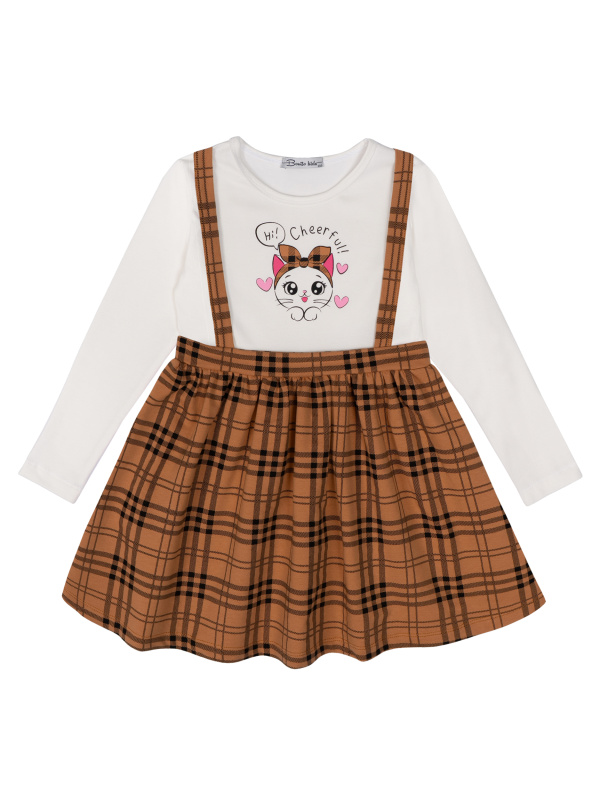 картинка БГ_ЧЗ Платье для девочки 2-6 лет 92% хлопок, 8% лайкра BONITO KIDS/BK1410P(2026)(ЧЗ)/уп.5шт./меш.250шт. от BonitoKids