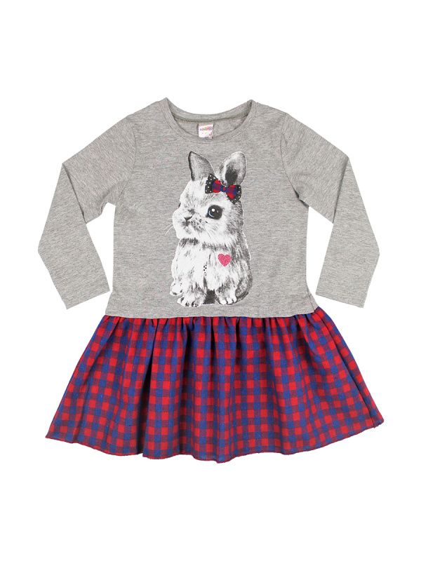 картинка КГ_ОТ Платье для девочки 2-5 лет 60% хлопок, 40% полиэстер BONITO KIDS/OP251П/уп.4шт./меш.360шт. от BonitoKids