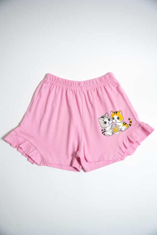 картинка БГ_ЧЗ Шорты для девочки 5-8 лет 100% хлопок BONITO KIDS/BK0102D(ЧЗ)/уп.4шт./меш.800шт. от BonitoKids