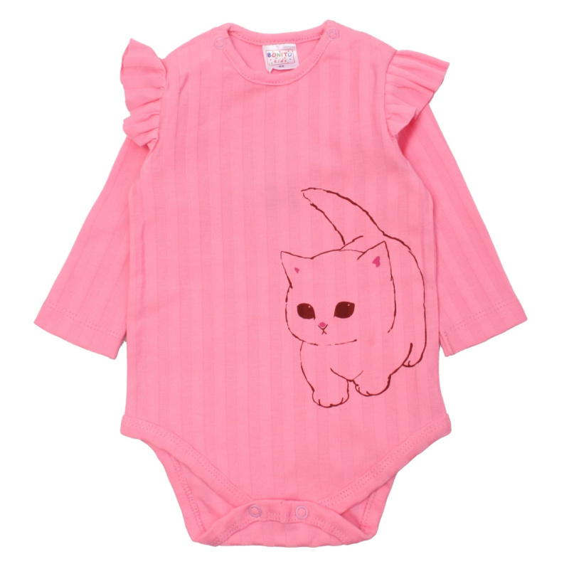 картинка ЧЗ Боди для детей 62-86 см 100% х/б BONITO KIDS/OP1362/уп.5шт./меш.540шт. от BonitoKids