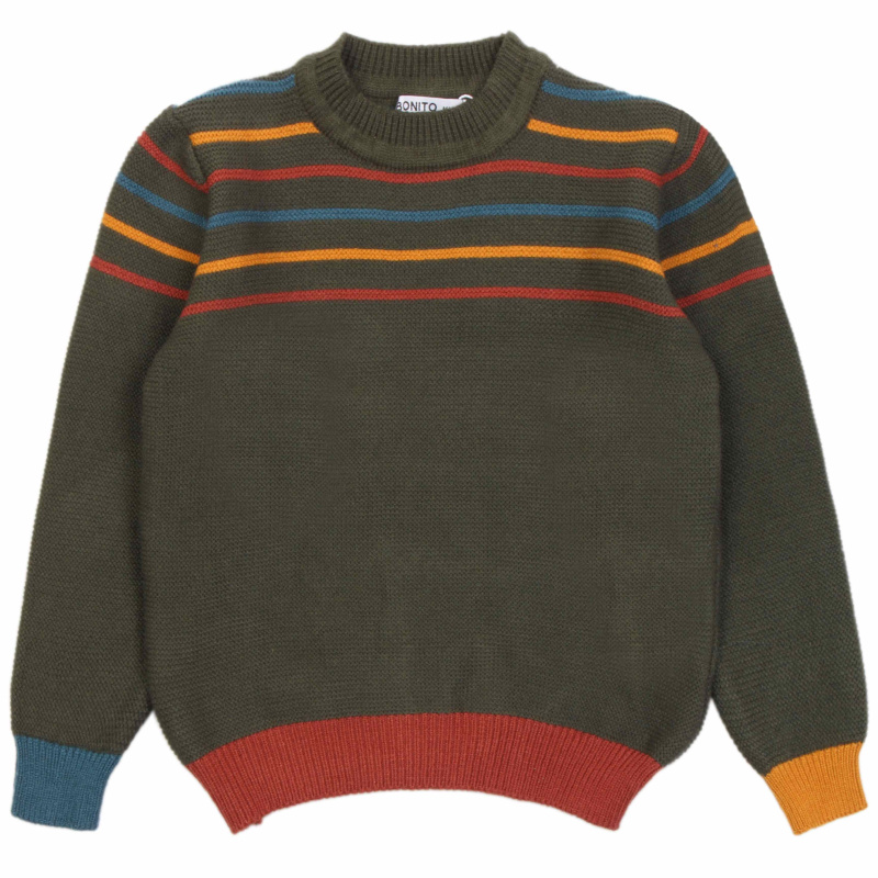 картинка БГ_ЧЗ Джемпер для мальчика 6-12 лет 50% вискоза 22% нейлон, 28% пэ BONITO KIDS/OP1518(ЧЗ)/уп.4шт./меш.128 шт. от BonitoKids