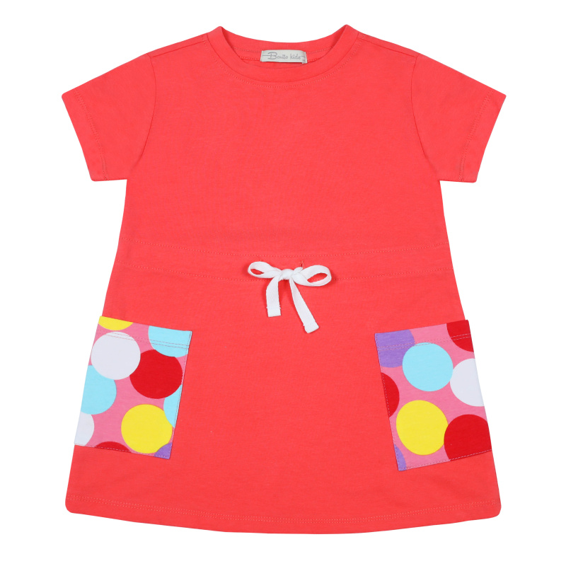 картинка БГ_ЧЗ Платье для девочки 3-7 лет 92% хлопок, 8% лайкра BONITO KIDS/BK1566P(01-23)/уп.5шт./меш.400шт. от BonitoKids