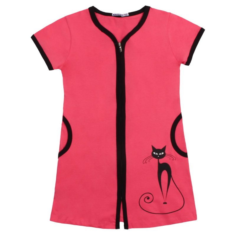 картинка БГ_ЧЗ Халат для девочки 8-12 лет 100% хлопок BONITO KIDS/OP1396(ЧЗ)/уп.5 шт./меш.300шт. от BonitoKids