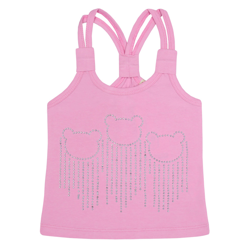 картинка КГ_БГ Майка для девочки 3-7 лет 92% хлопок, 8% лайкра BONITO KIDS/BK1594M/уп.5шт./меш.1000шт. от BonitoKids