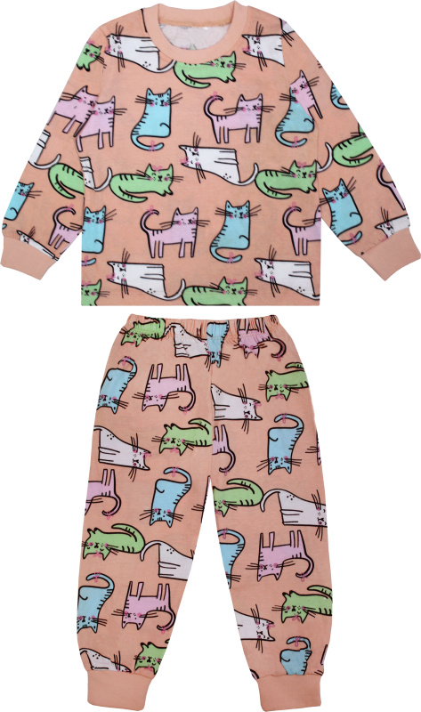 картинка БГ_ЧЗ Пижама для девочки  3-7 лет 100% хлопок BONITO KIDS/SS6043D(01-24)(ЧЗ)/уп.5шт./меш.225шт. от BonitoKids