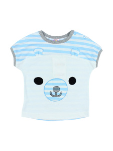 картинка Футболка для детей 1-4 лет, кулирка 100% х/б, BONITO KIDS/OP476/уп.4шт./меш.624 шт. от BonitoKids