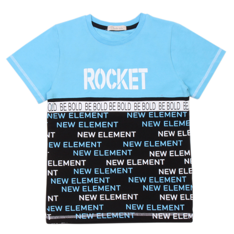 картинка КГ_БГ Футболка для мальчика 8-12 лет 100% хлопок BONITO KIDS/BK1693F(01-22)/уп.5шт./меш.450шт. от BonitoKids