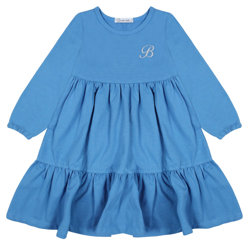 картинка БГ_ЧЗ Платье для девочки 3-7 лет 92% хлопок, 8% лайкра	 BONITO KIDS/BK1561P(12-25)(ЧЗ)/уп.5шт./меш.250шт. от BonitoKids