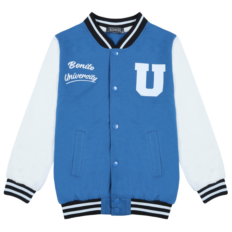 картинка БГ_ЧЗ Бомбер для мальчика 8-12 лет 92% хлопок 8% лайкра BONITO KIDS/BK1776B(01-23)(ЧЗ)/уп.5шт./меш.225шт. от BonitoKids