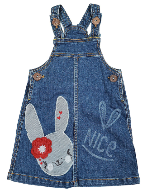 картинка ЧЗ Сарафан для девочки 2-5 лет 98% хлопок, 2% эластан BONITO KIDS/OP1179(ЧЗ)/уп.4шт./меш.232шт. от BonitoKids