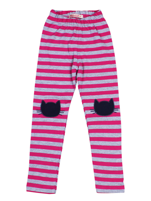 картинка ЧЗ Лосины для девочки 2-6 лет 92% хлопок, 8% лайкра BONITO KIDS/BK1298L(ЧЗ)/уп.5 шт./меш.650 от BonitoKids