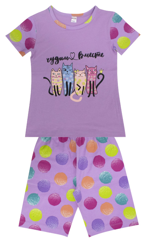 картинка ЧЗ Пижама для девочки 8-12 лет 100% хлопок BONITO KIDS/BK1687PJ/уп.5шт./меш.250шт. от BonitoKids