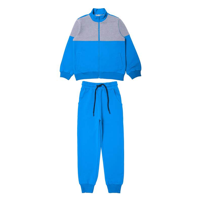 картинка ЧЗ Комплект для мальчика (бомбер и брюки), 8-12 лет, 65% хлопок, 27% полиэстер, 8% эластан, BONITO KIDS/OP1851(01-23)(ЧЗ)/уп.5 шт./меш.100шт. от BonitoKids