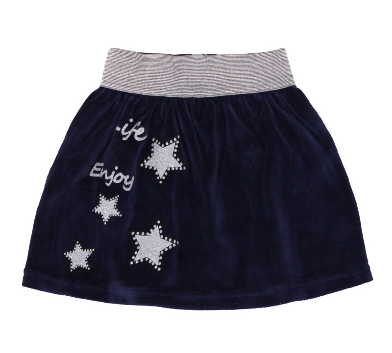 картинка ЧЗ Юбка для девочки 3-7 лет 100% хлопок BONITO KIDS/OP1201(ЧЗ)/уп.5шт./меш.400шт. от BonitoKids