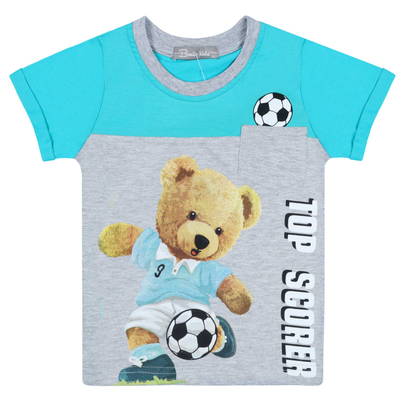 картинка БГ_ЧЗ Футболка для мальчика 2-6 лет 100% хлопок BONITO KIDS/BK1211F(01-24)(ЧЗ)/уп.5шт./меш.700шт. от BonitoKids