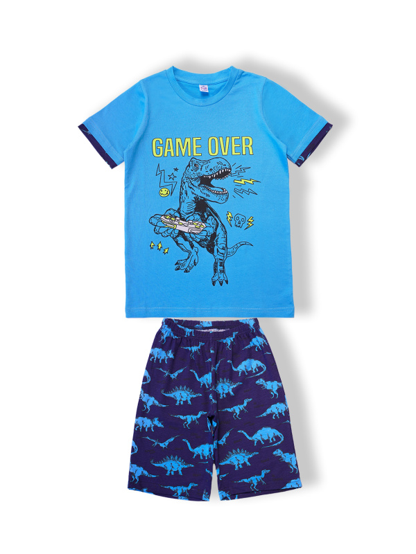 картинка БГ_ЧЗ Пижама для мальчиков 8-12 лет 92% хлопок 8% лайкра BONITO KIDS/SS6100(06-24)(ЧЗ)/уп.5шт/меш300шт. от BonitoKids