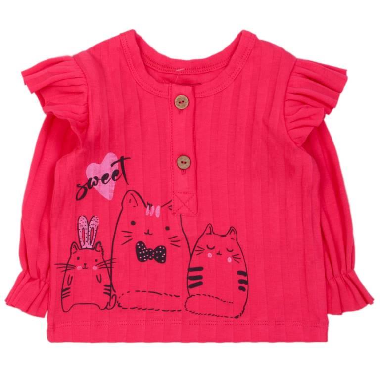 картинка ЧЗ Кофта для девочек 62-86 см, BONITO KIDSD/OP1458(ЧЗ)/уп.5шт./меш.480шт. от BonitoKids