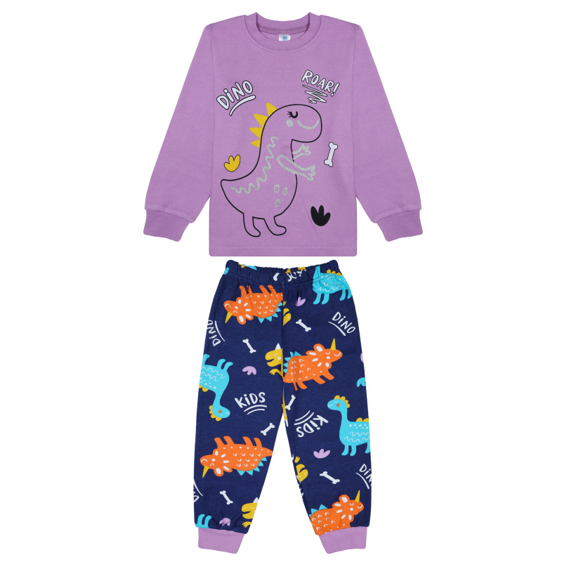 картинка БГ_ЧЗ Пижама для девочки 3-7 лет 100% хлопок BONITO KIDS/BK1771PJ(01-23)(ЧЗ)/уп.5шт./меш.200шт. от BonitoKids
