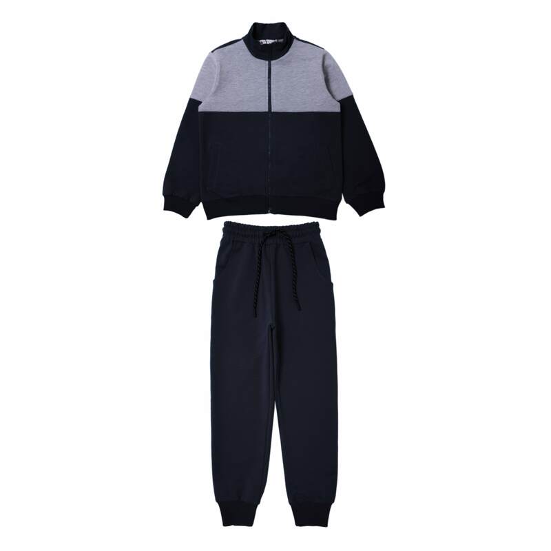 картинка ЧЗ Комплект для мальчика (бомбер и брюки), 8-12 лет, 65% хлопок, 27% полиэстер, 8% эластан, BONITO KIDS/OP1851(01-23)(ЧЗ)/уп.5 шт./меш.100шт. от BonitoKids