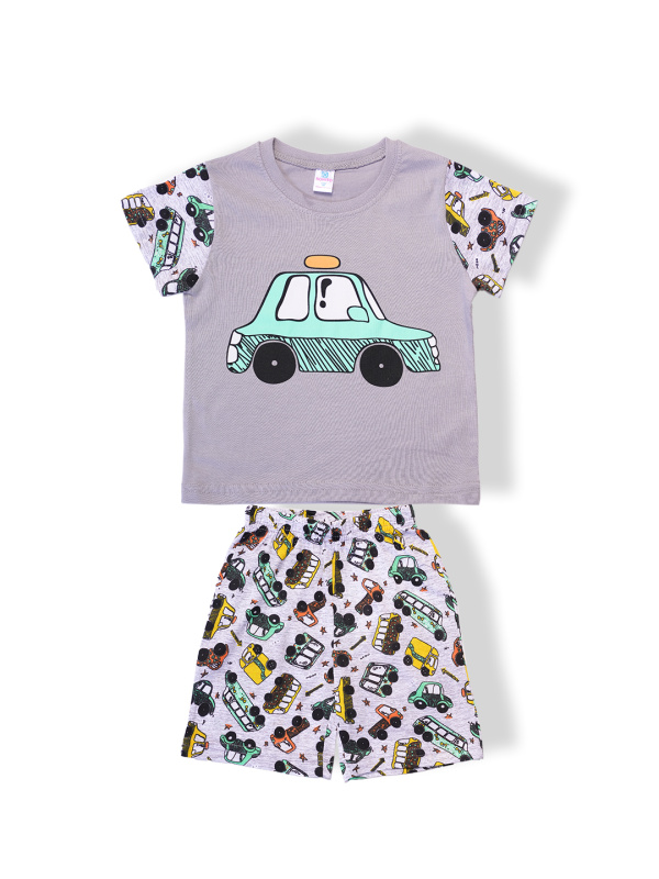 картинка БГ_ЧЗ Пижама для мальчика 3-7 лет 100% хлопок BONITO KIDS/SS6124(ЧЗ)/уп.5шт./меш.500шт. от BonitoKids