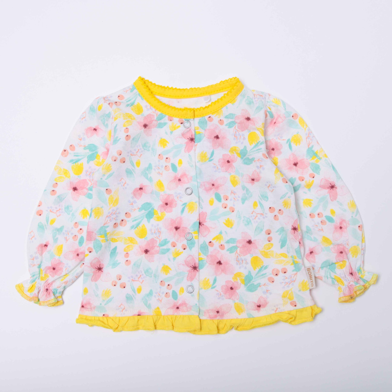 картинка ЧЗ Кофта для детей 68-86 см 100% хлопок BONITO KIDS/OP1864(ЧЗ)/уп.4шт./меш.680шт. от BonitoKids