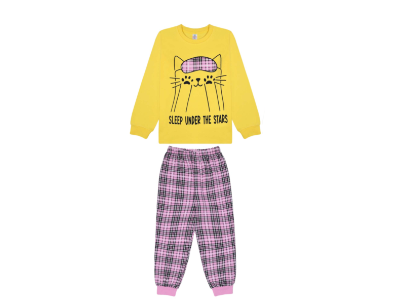 картинка БГ_ЧЗ Пижама для девочки 8-12 лет 100% хлопок BONITO KIDS/BK1744PJ(01-23)/уп.5шт./меш.175шт. от BonitoKids