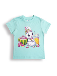 картинка КГ Футболка для девочки 1,5-4 лет 100% хлопок BONITO KIDS/BK0001D(2025)/уп.4шт./меш.800шт. от BonitoKids