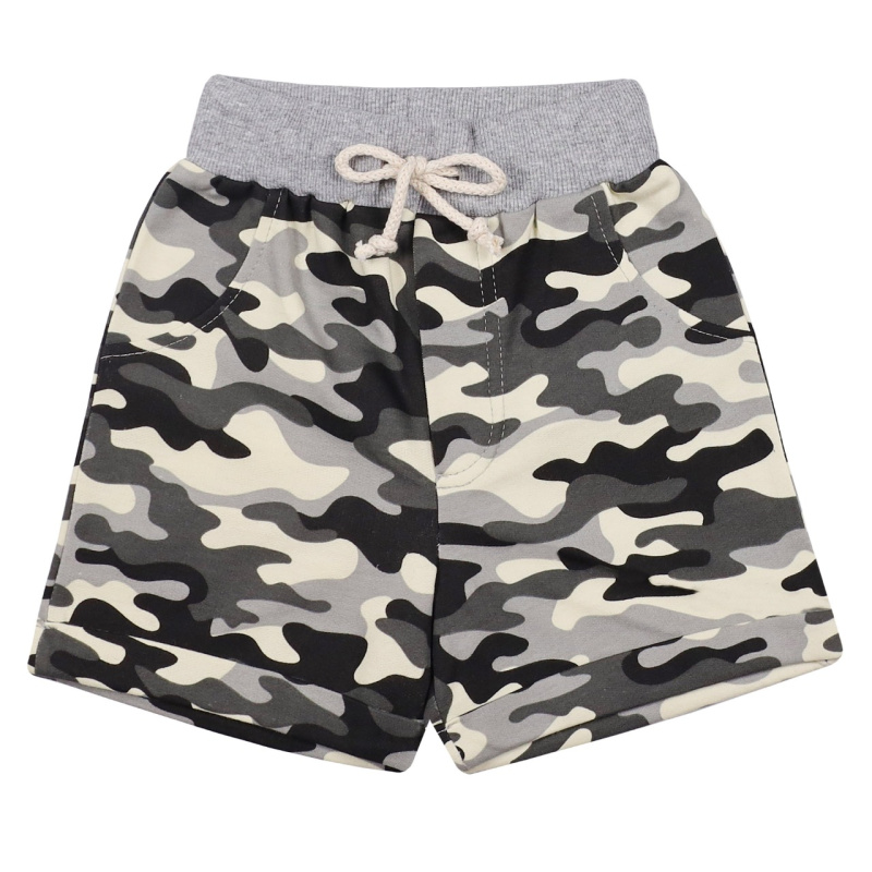 картинка ЧЗ Шорты для мальчика 3-7 лет 100% хлопок  BONITO KIDS//BK1553SH(ЧЗ)уп.5шт./меш.500шт. от BonitoKids