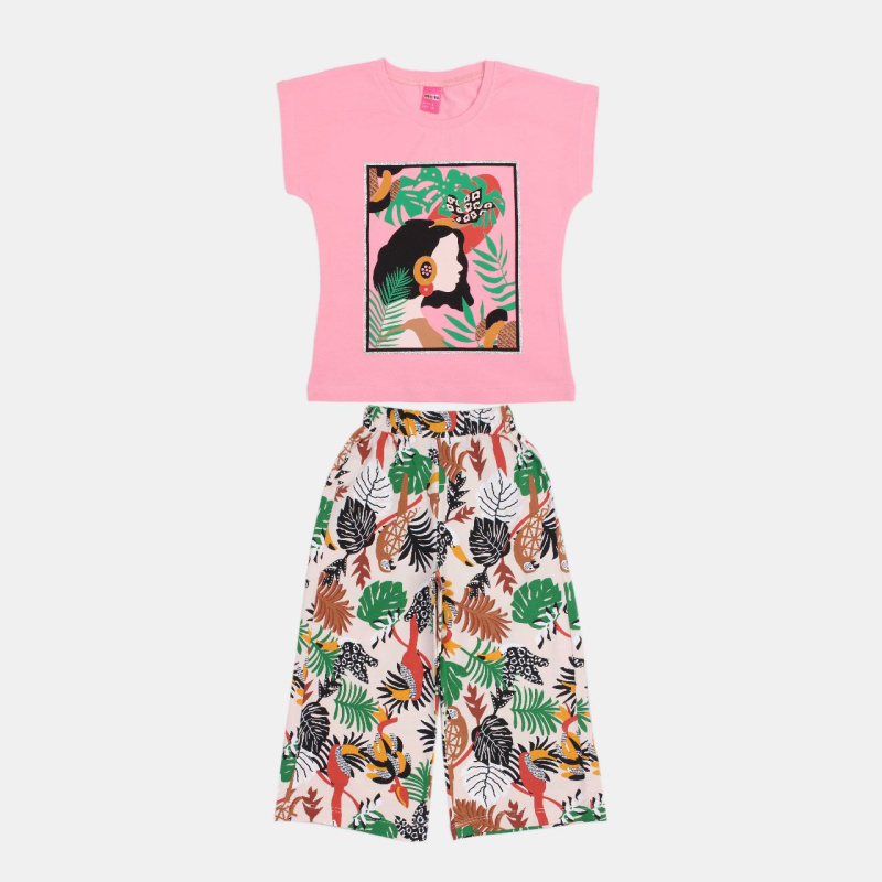 картинка КГ_ОТ Комплект для девочки (футболка и кюлоты) 8-12 лет 95% хлопок, 5% эластан BONITO KIDS /уп.5 шт./меш.180шт. от BonitoKids