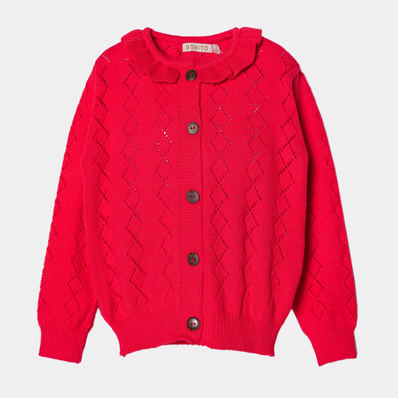 картинка ЧЗ Кардиган для девочки 3-7 лет BONITO KIDS/OP1594(01-24)(ЧЗ)/уп.3шт./меш.225шт. от BonitoKids