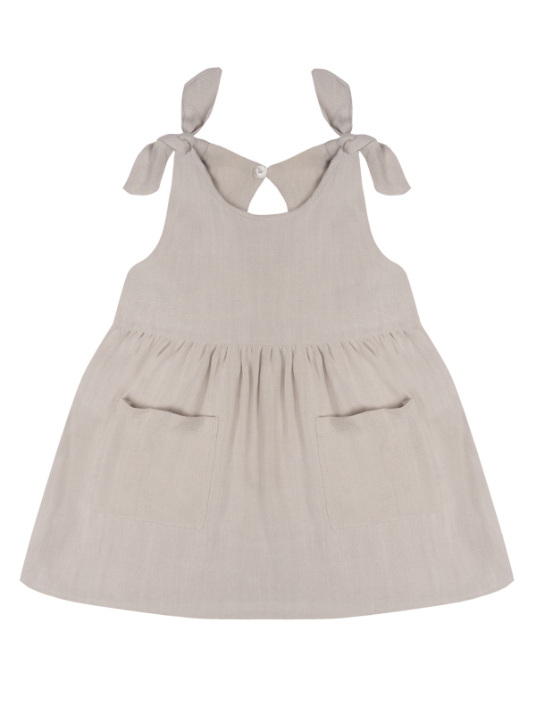 картинка ЧЗ Платье для девочки 3-7 лет, 65% вискоза 35% лен, BONITO KIDS/OP1960(ЧЗ)/уп.5шт./меш 225.шт. от BonitoKids