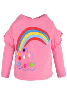 картинка Кофта для девочки 2-5 лет.95% хлопок 5% эластан BONITO KIDS/OP364/уп.4шт./меш.400шт. от BonitoKids